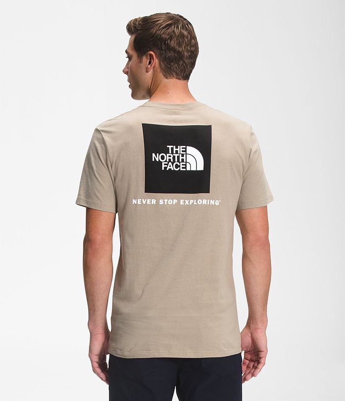 Camiseta The North Face Hombre Kaki Manga Corta Box Nse 98701YHWG